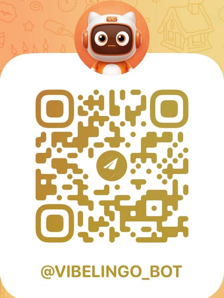 QR-код бота @vibelingo_bot